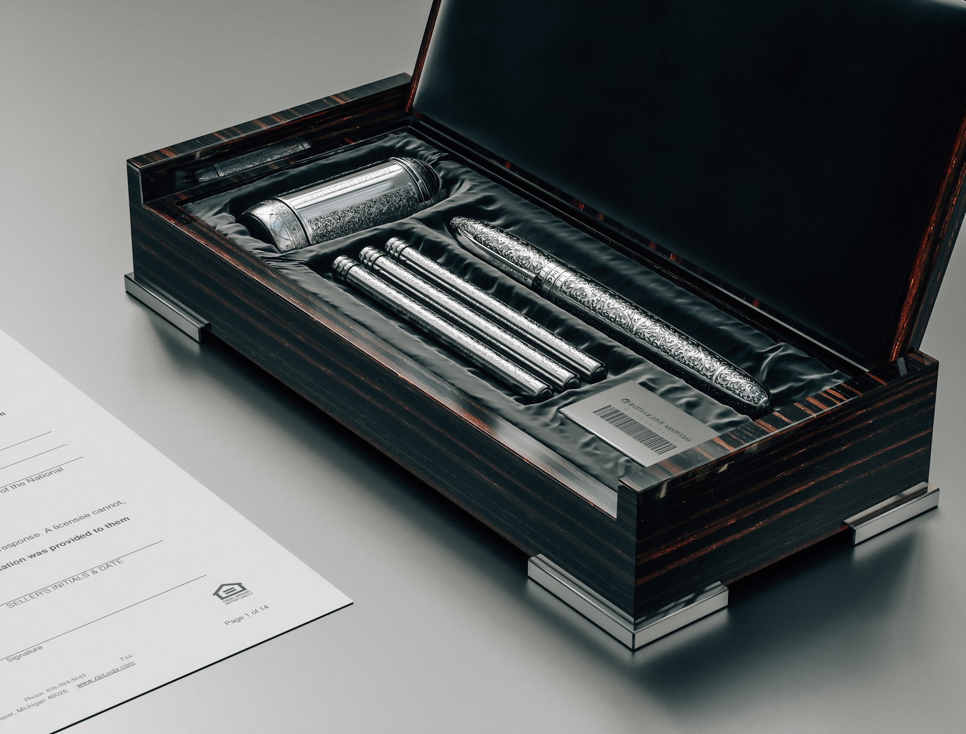 Bespoke pen concept artwork