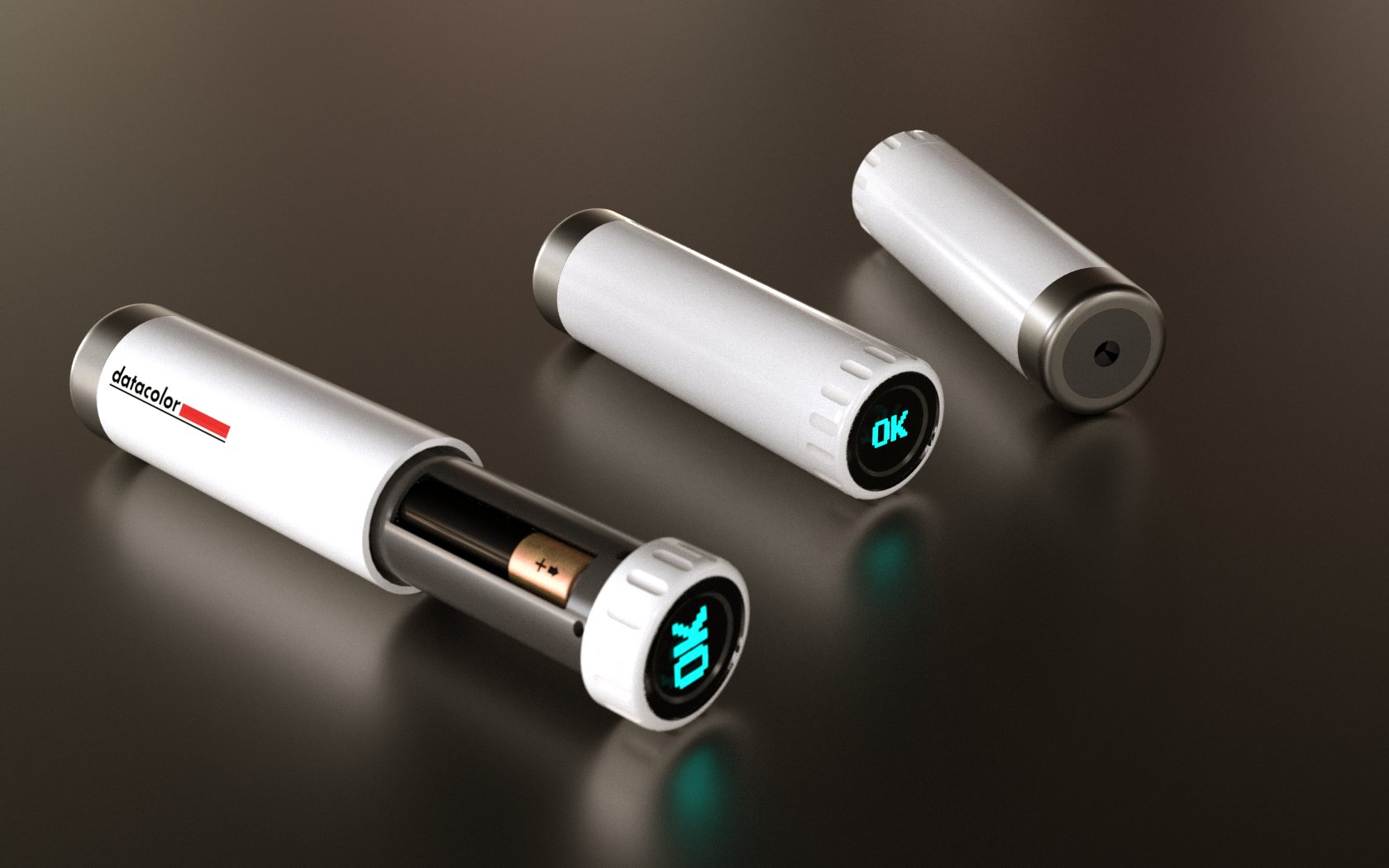 Hand held colorimeter, AA battery powered